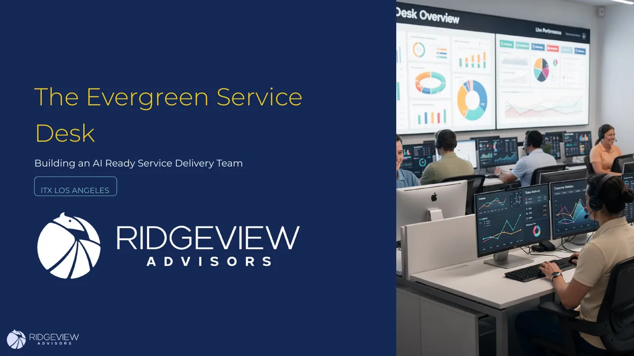 Slide 1 of 22: The Evergreen Service Desk (ITX Los Angeles)